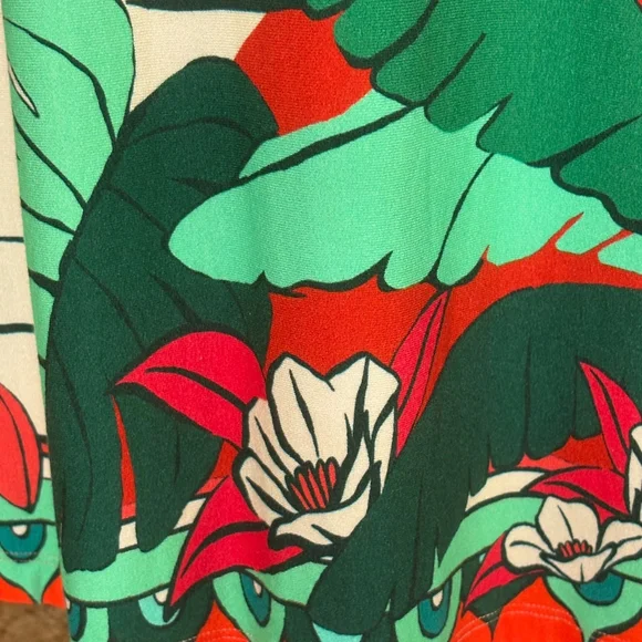 Farm Rio Anthropologie Tropical Wrap Skirt Medium - Picture 9 of 9